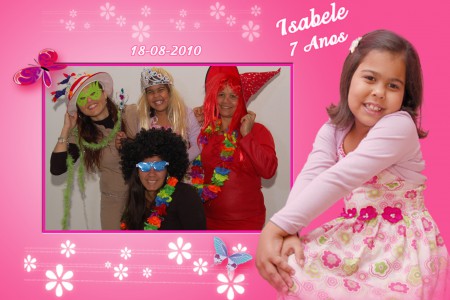 Isabele - 7 anos - moldura by JR produção